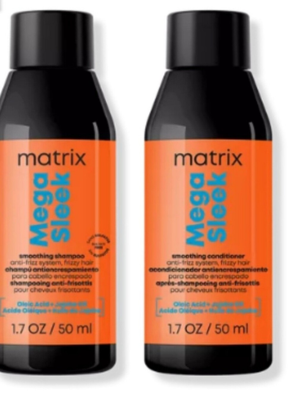 Travel Matrix Mega Sleek Shampoo & Conditioner set.